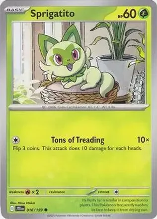 2025 Pokémon Scarlet & Violet Journey Together #016/159 - Sprigatito ex