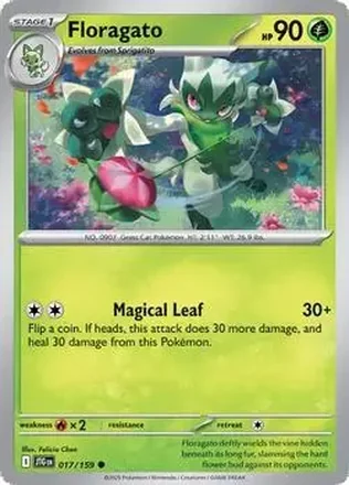 2025 Pokémon Scarlet & Violet Journey Together #017/159 Floragato