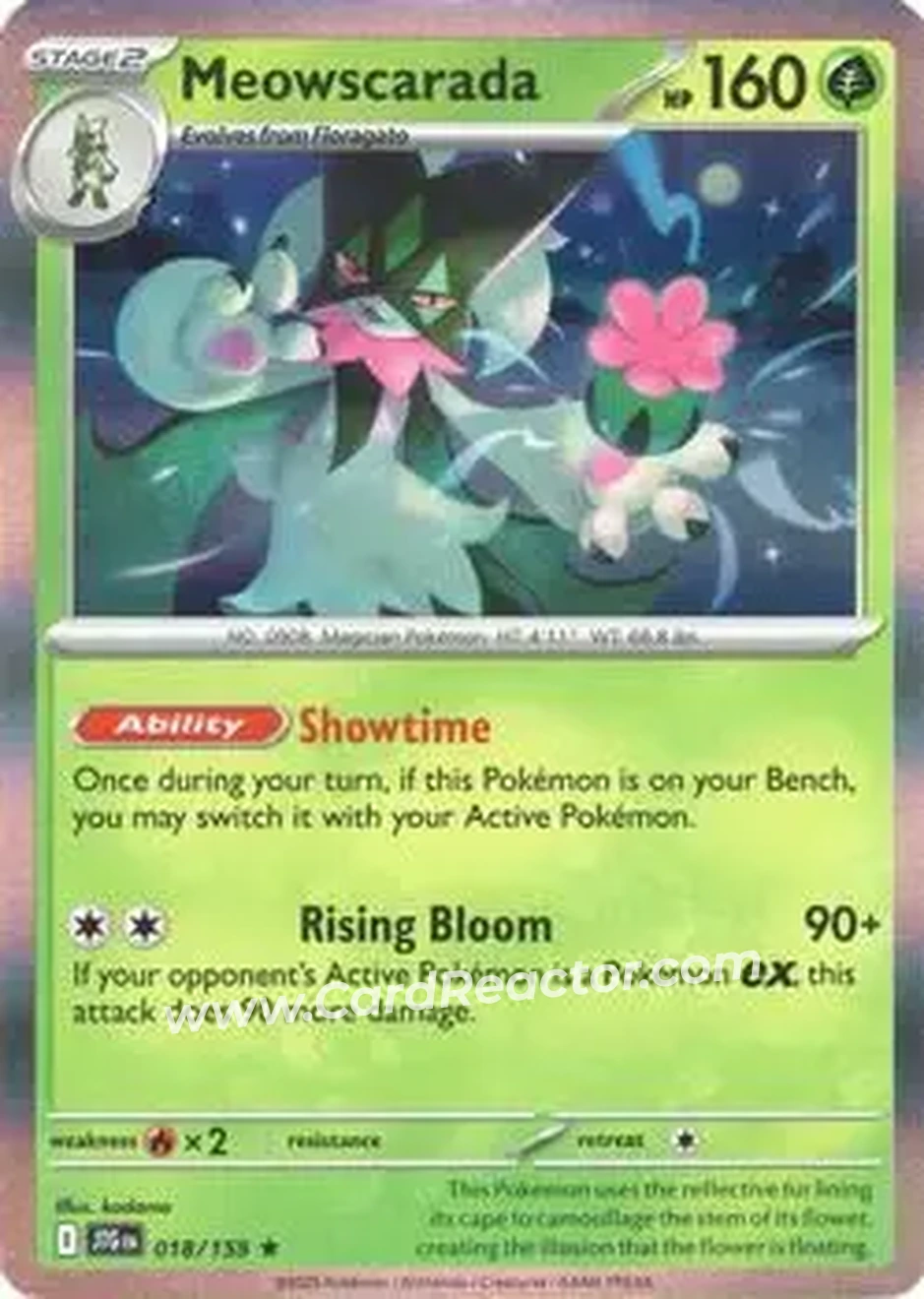 2025 Pokémon Scarlet & Violet Journey Together #018/159 - Meowscarada