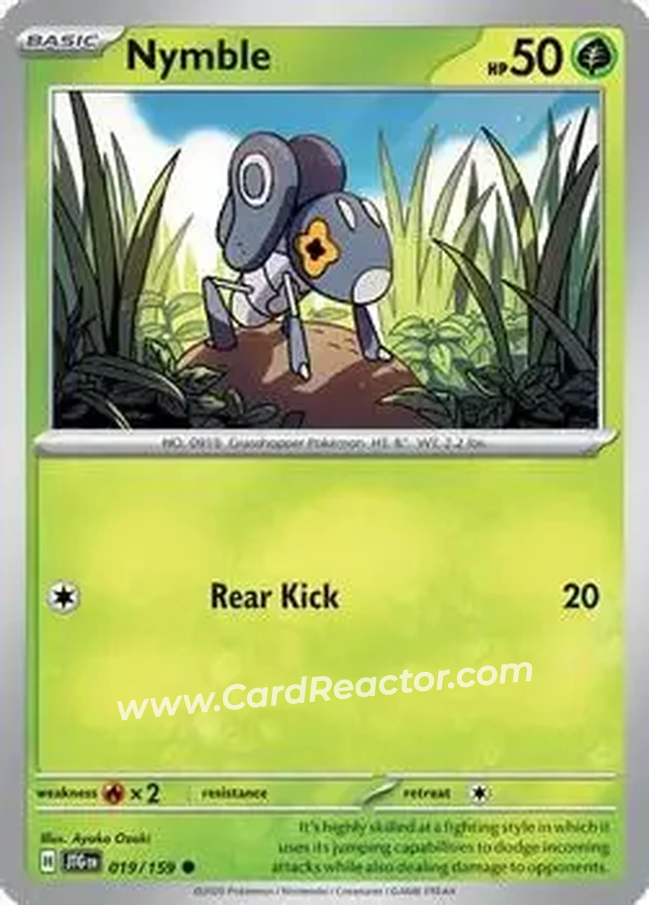 2025 Pokémon Scarlet & Violet Journey Together #019/159 - マメバッタ - Front