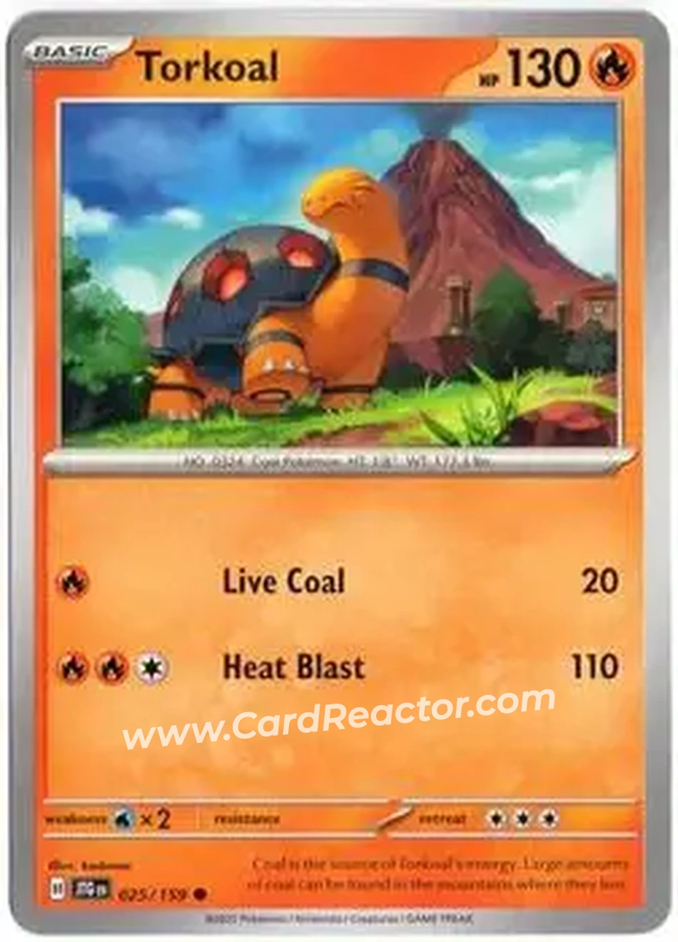 2025 Pokémon Scarlet & Violet Journey Together #025/159 - コータス - Front