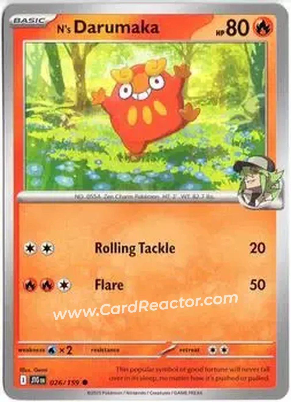2025 Pokémon Scarlet & Violet Journey Together #026/159 - Darumaka - Front