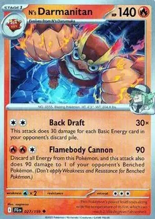 2025 Pokémon Scarlet & Violet Journey Together #027/159 - Darmanitan