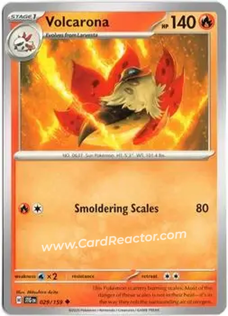 2025 Pokémon Scarlet & Violet Journey Together #029/159 - ウルガモス - Front