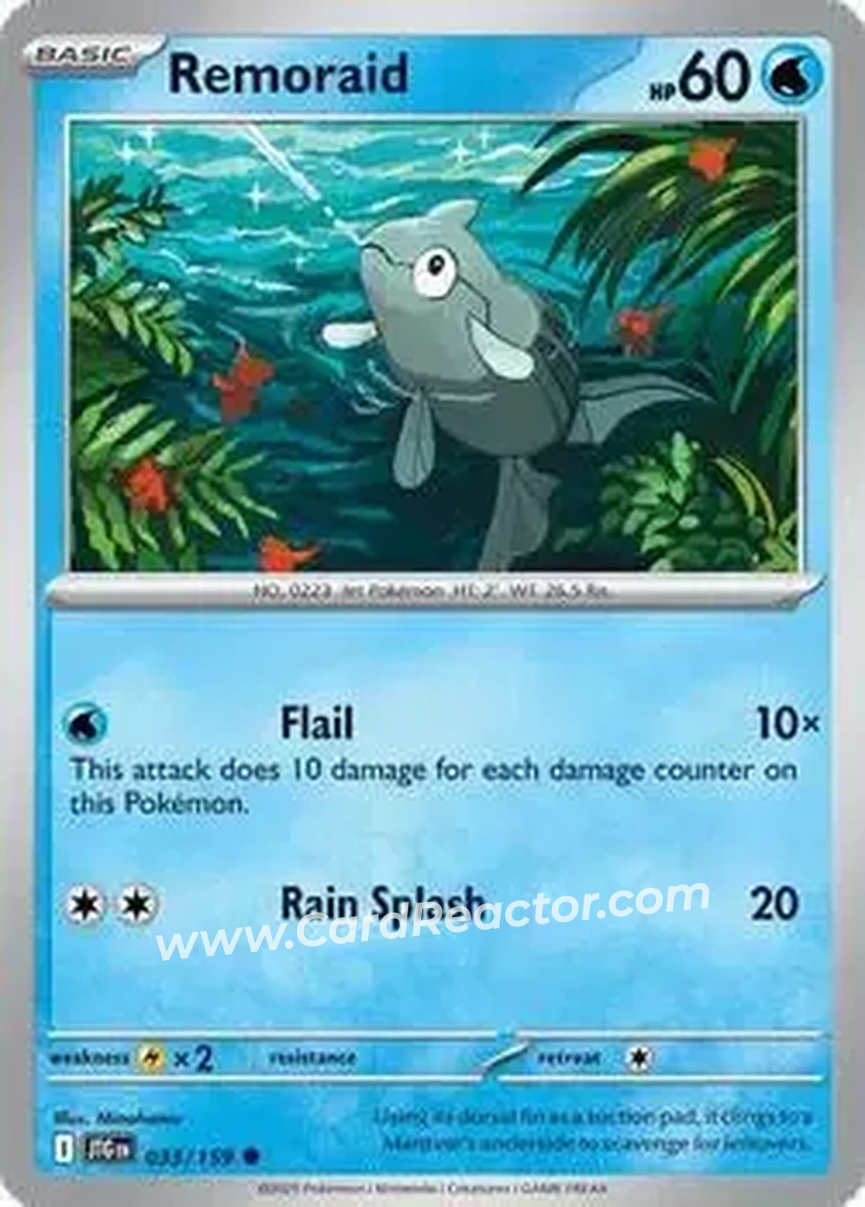 2025 Pokémon Scarlet & Violet Journey Together #033/159 - Remoraid - Front
