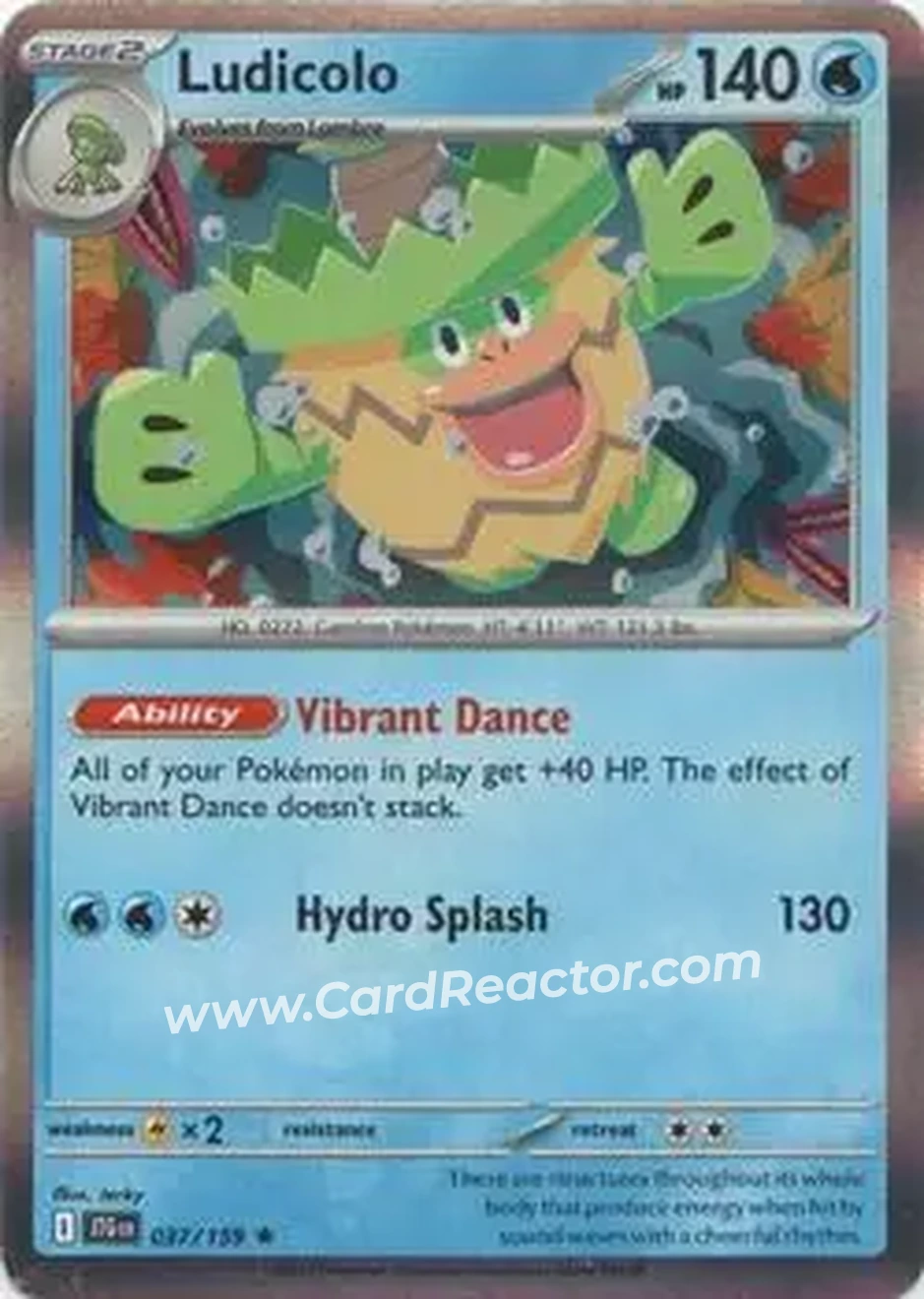 2025 Pokémon Scarlet & Violet Journey Together #037/159 - ルンパッパ - Front