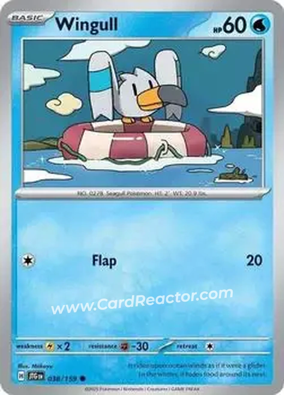 2025 Pokémon Scarlet & Violet Journey Together #038/159 - Wingull - Front