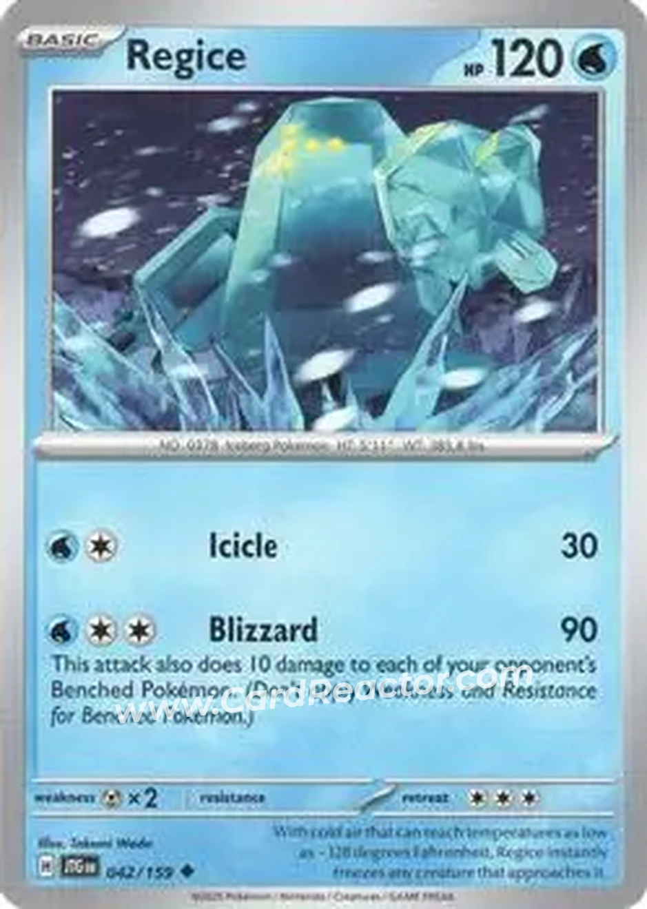 2025 Pokémon Scarlet & Violet Journey Together #042/159 - Regice ex
