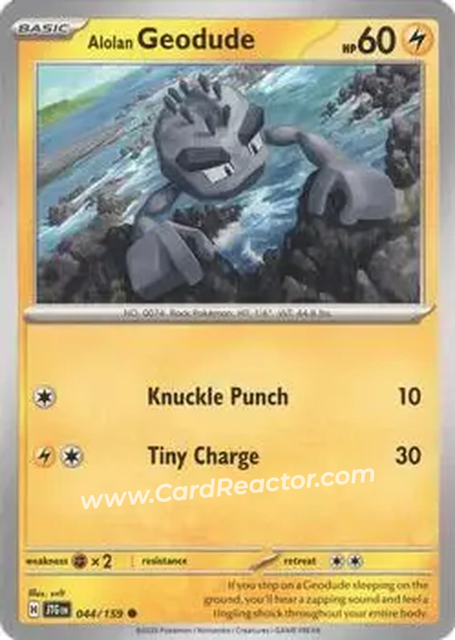 2025 Pokémon Scarlet & Violet Journey Together #044/159 - Geodude - Front
