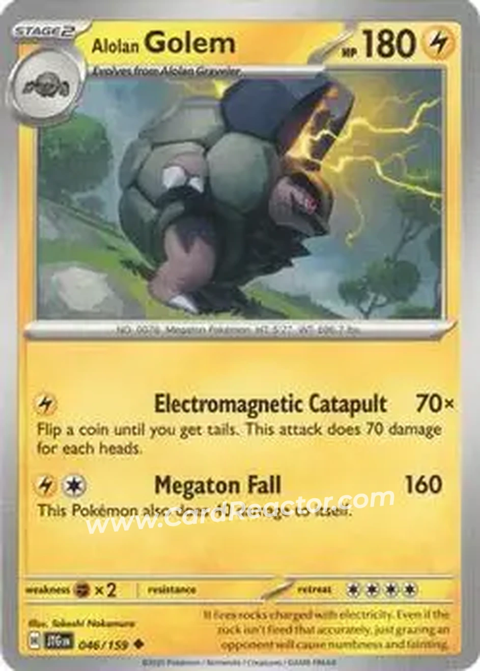 2025 Pokémon Scarlet & Violet Journey Together #046/159 - Golem ex - Front