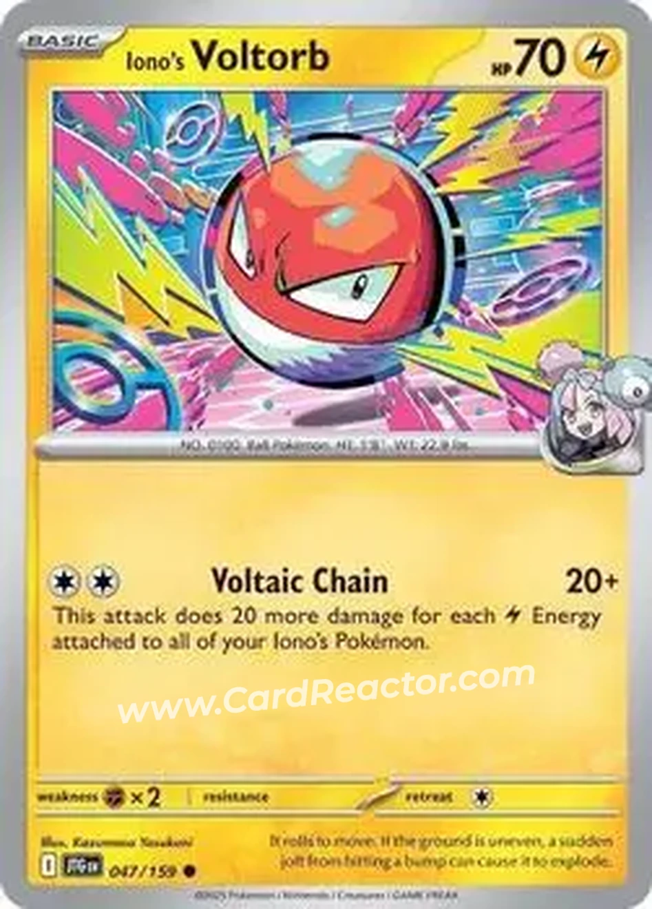 2025 Pokémon Scarlet & Violet Journey Together #047/159 - Voltorb - Front