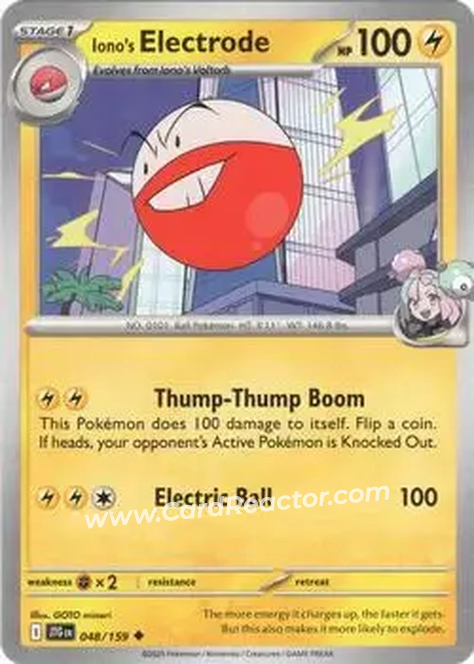 2025 Pokémon Scarlet & Violet Journey Together #048/159 - Electrode - Front