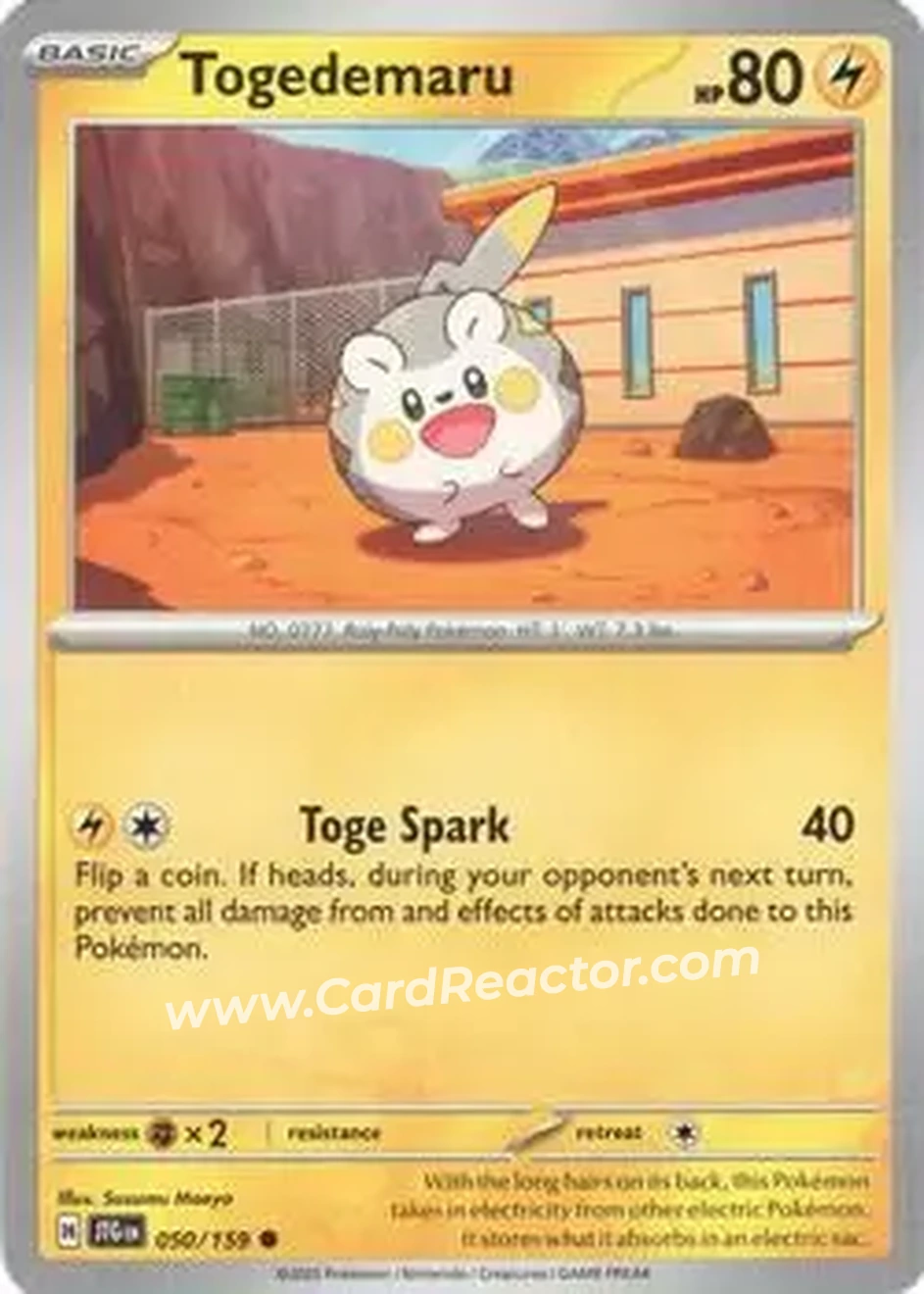 2025 Pokémon Scarlet & Violet Journey Together #050/159 - Togedemaru - Front