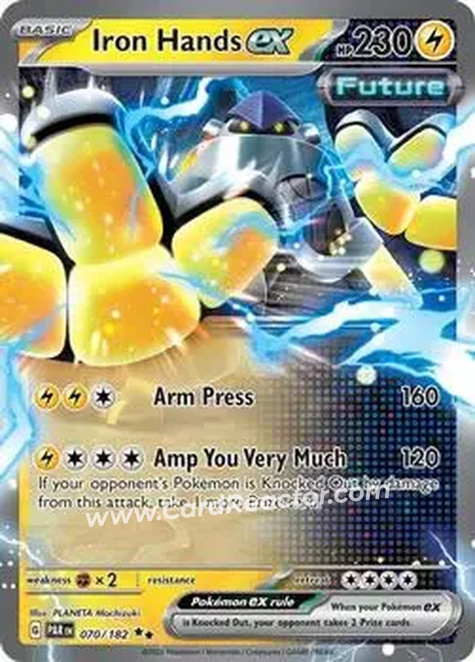 2024 Play! Pokemon Prize Pack Series Five #070/182 - Iron Hands ex - Front