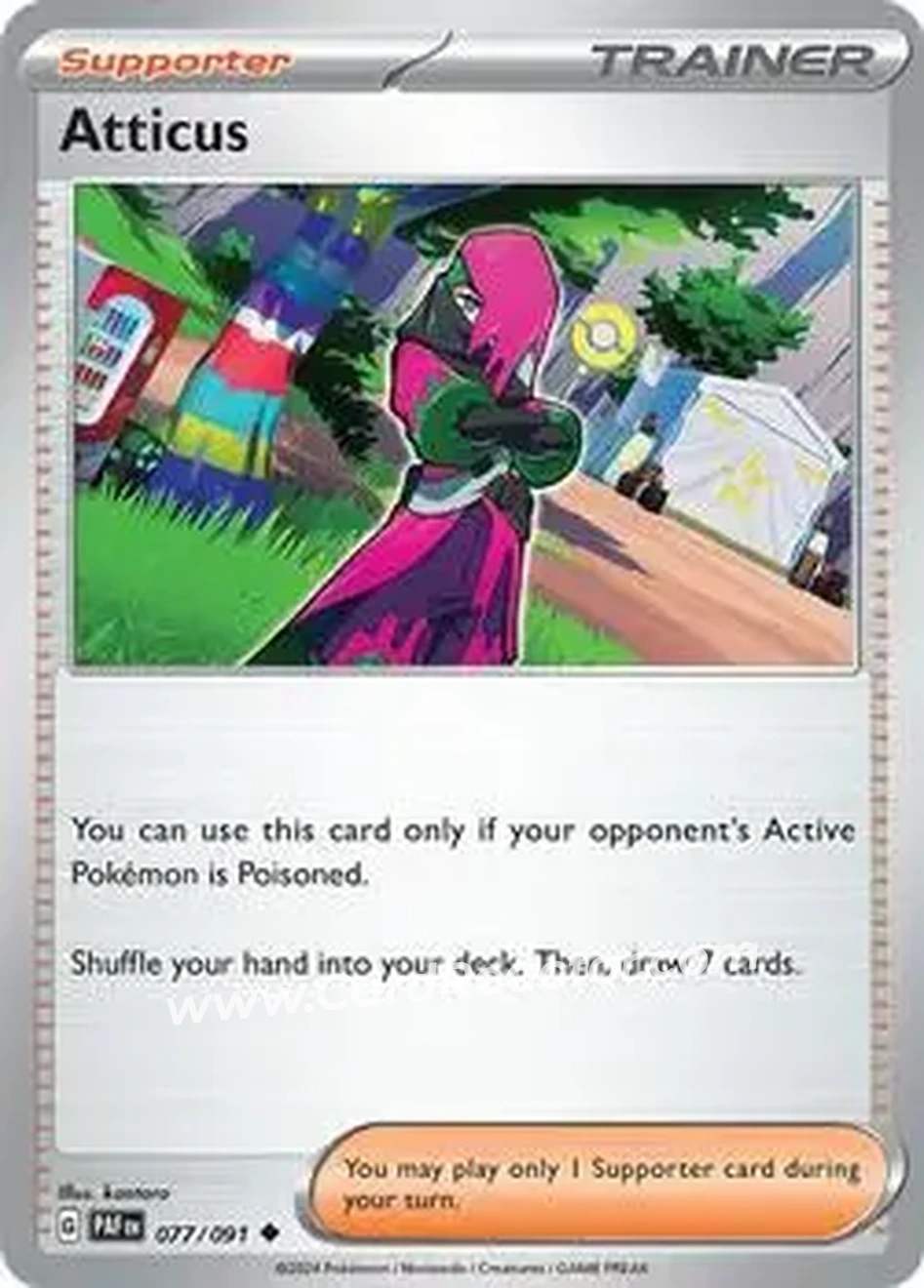 2024 Play! Pokemon Prize Pack Series Five #077/091 - Atticus