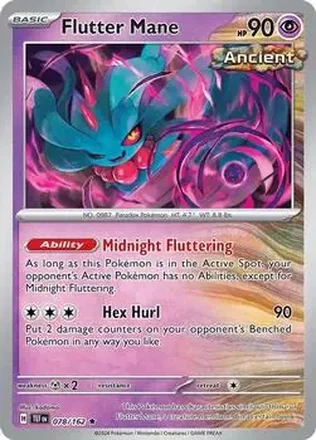 2024 Play! Pokemon Prize Pack Series Five #078/162 - Flutter Mane