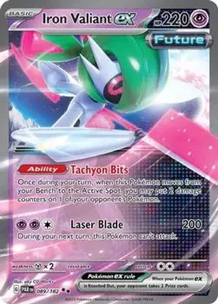 2024 Play! Pokemon Prize Pack Series Five #089/182 Iron Valiant