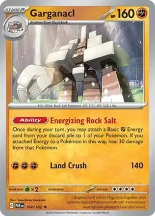 2024 Play! Pokemon Prize Pack Series Five #104/182 Garganacl