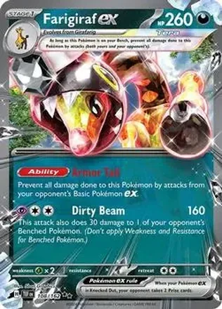 2024 Play! Pokemon Prize Pack Series Five #108/162 Farigiraf ex
