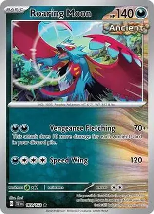 2024 Play! Pokemon Prize Pack Series Five #109/162 Roaring Moon