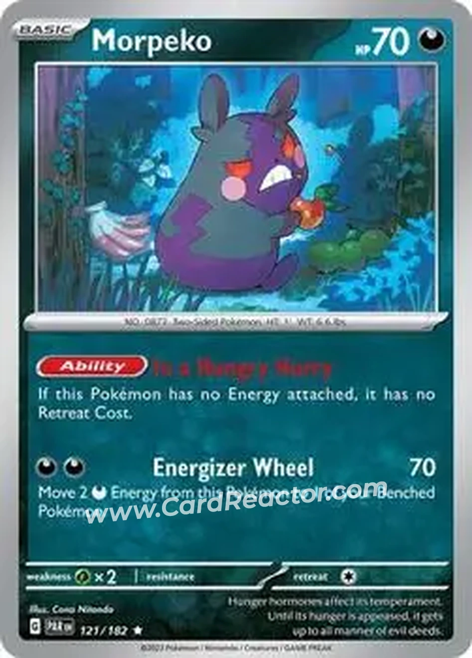 2024 Play! Pokemon Prize Pack Series Five #121/182 - Morpeko - Front