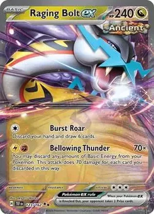 2024 Play! Pokemon Prize Pack Series Five #123/162 - Raging Bolt ex