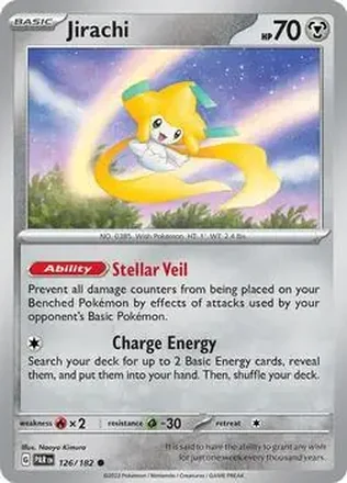 2024 Play! Pokemon Prize Pack Series Five #126/182 - Jirachi ex