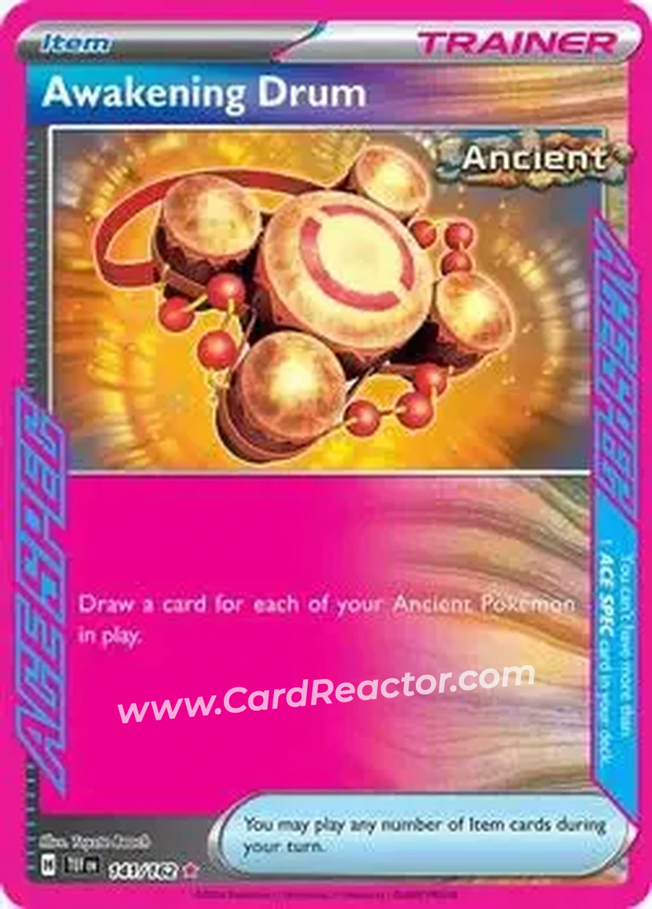 2024 Play! Pokemon Prize Pack Series Five #141/162 - Awakening Drum