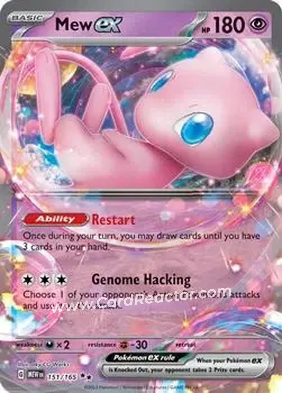 2024 Play! Pokemon Prize Pack Series Five #151/165 - Mew - Front