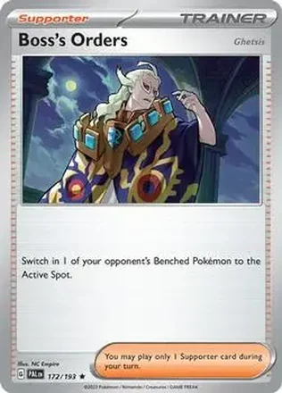 2024 Play! Pokemon Prize Pack Series Five #172/193 - Boss's Orders