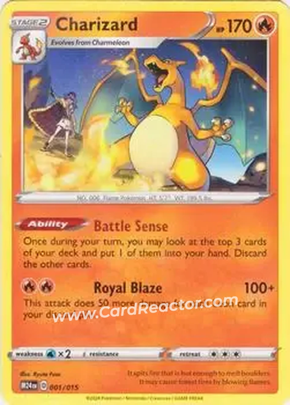2024 Pokemon McDonald's Dragon Discovery #001/015 - Charizard - Front