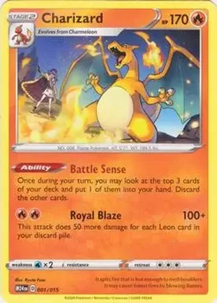 2024 Pokemon McDonald's Dragon Discovery #001/015 - Charizard
