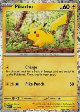 2024 Pokemon McDonald's Dragon Discovery #002/015 - Pikachu