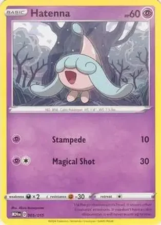 2024 Pokemon McDonald's Dragon Discovery #005/015 - Hatenna