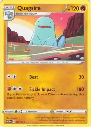 2024 Pokemon McDonald's Dragon Discovery #007/015 - Quagsire