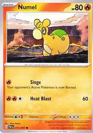 2024 Pokemon Scarlet & Violet Paldean Fates #011/091 - Numel