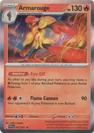 2024 Pokemon Scarlet & Violet Paldean Fates #015/091 Armarouge