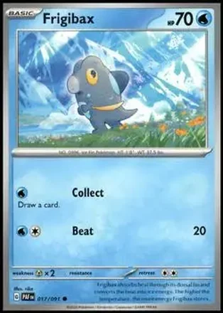 2024 Pokemon Scarlet & Violet Paldean Fates #017/091 Frigibax