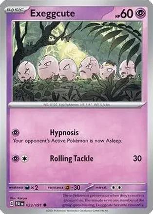 2024 Pokemon Scarlet & Violet Paldean Fates #023/091 - Exeggcute