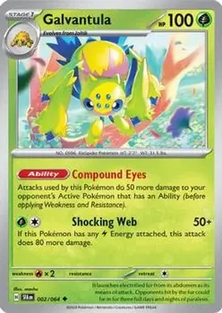 2024 Pokemon Scarlet & Violet Shrouded Fable #002/064 - Galvantula