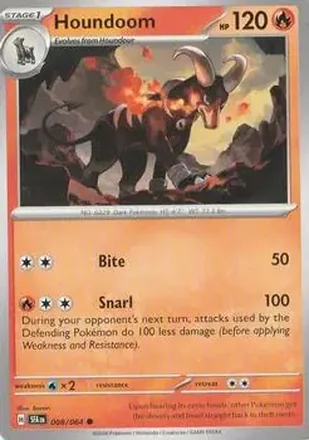 2024 Pokemon Scarlet & Violet Shrouded Fable #008/064 - ロケット団のヘルガー