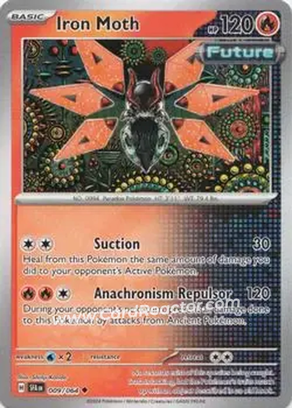 2024 Pokemon Scarlet & Violet Shrouded Fable #009/064 - Iron Moth - Front