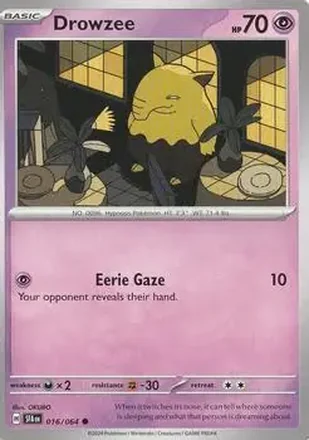 2024 Pokemon Scarlet & Violet Shrouded Fable #016/064 - Drowzee