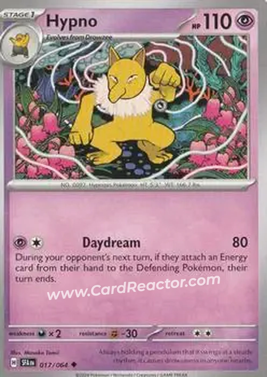 2024 Pokemon Scarlet & Violet Shrouded Fable #017/064 - Hypno - Front