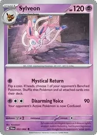 2024 Pokemon Scarlet & Violet Shrouded Fable #022/064 - Sylveon ex