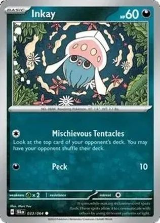 2024 Pokemon Scarlet & Violet Shrouded Fable #033/064 - Inkay