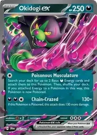 2024 Pokemon Scarlet & Violet Shrouded Fable #036/064 - Okidogi