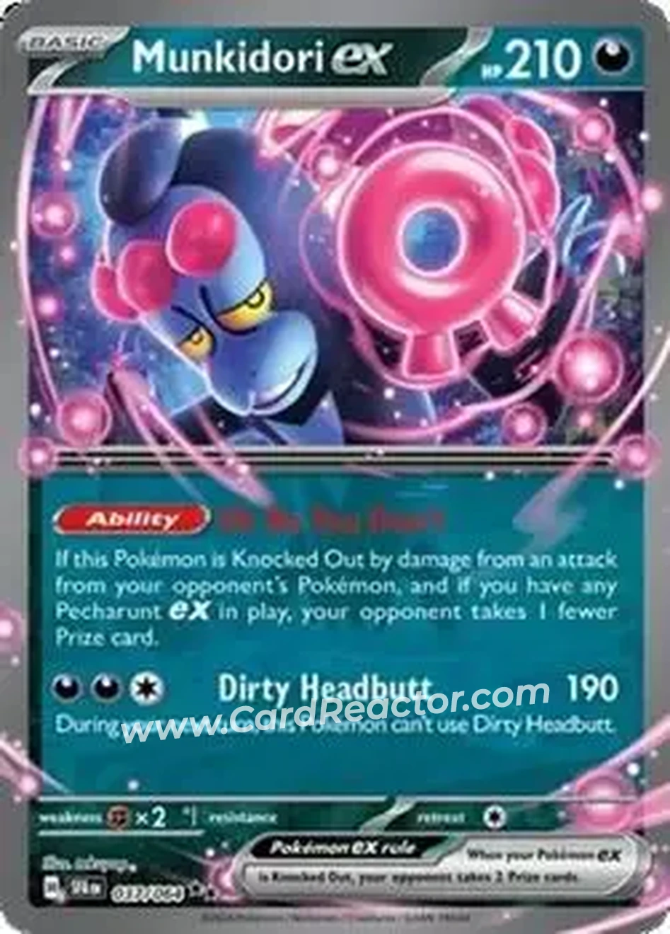 2024 Pokemon Scarlet & Violet Shrouded Fable #037/064 - Munkidori
