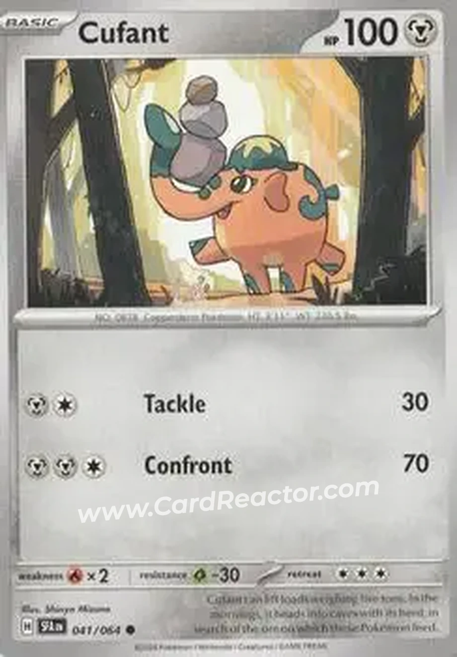2024 Pokemon Scarlet & Violet Shrouded Fable #041/064 - Cufant - Front