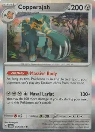 2024 Pokemon Scarlet & Violet Shrouded Fable #042/064 - Copperajah